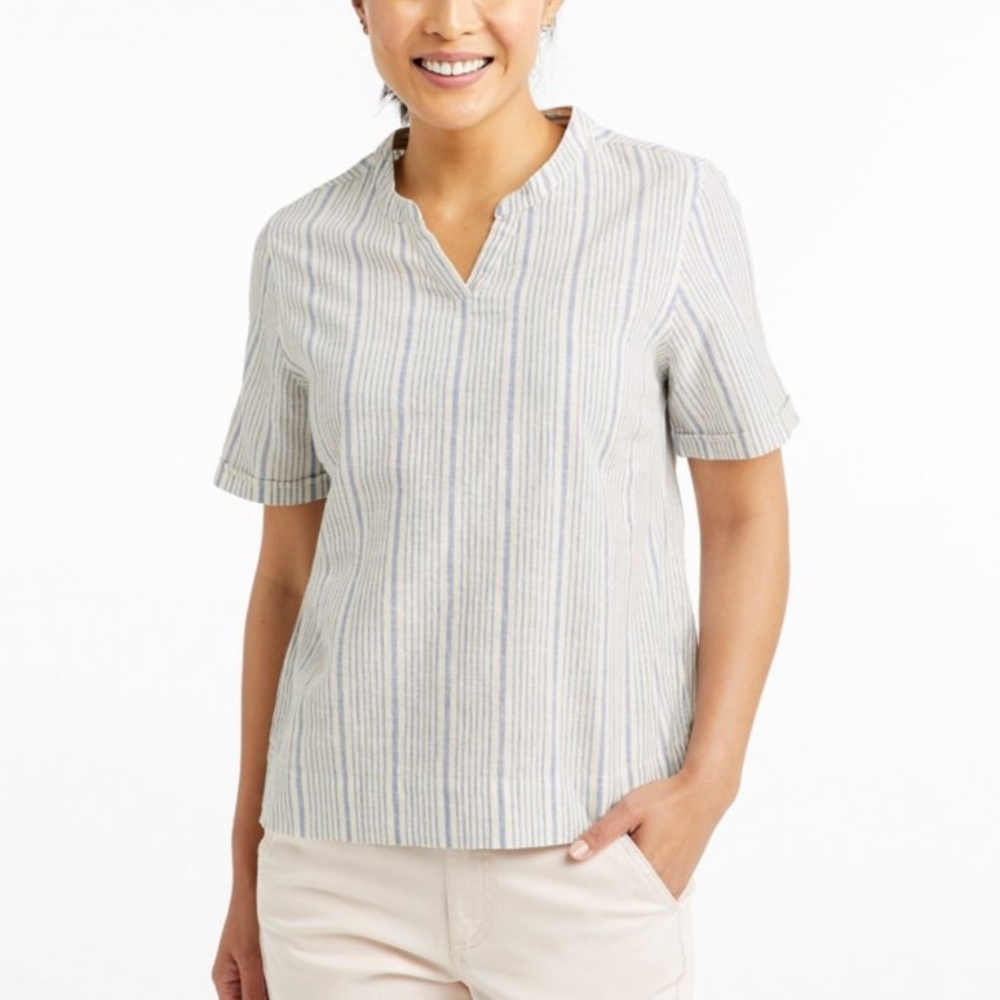 NWT‎ LL Bean Linen shirt